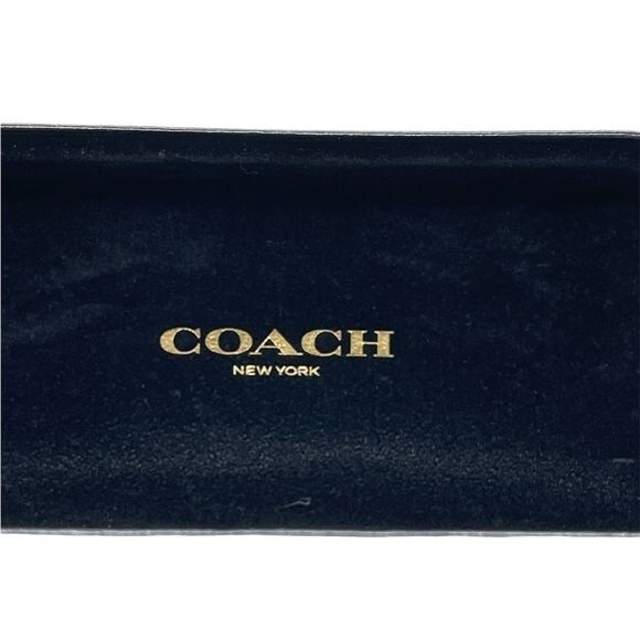 COACH Black Oversized Hard Clam Case for Your SUNglasses or EYEglasses - Picture 1 of 11